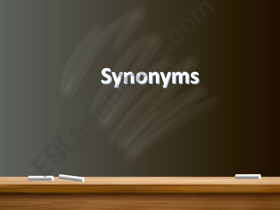 Synonyms powerpoint
