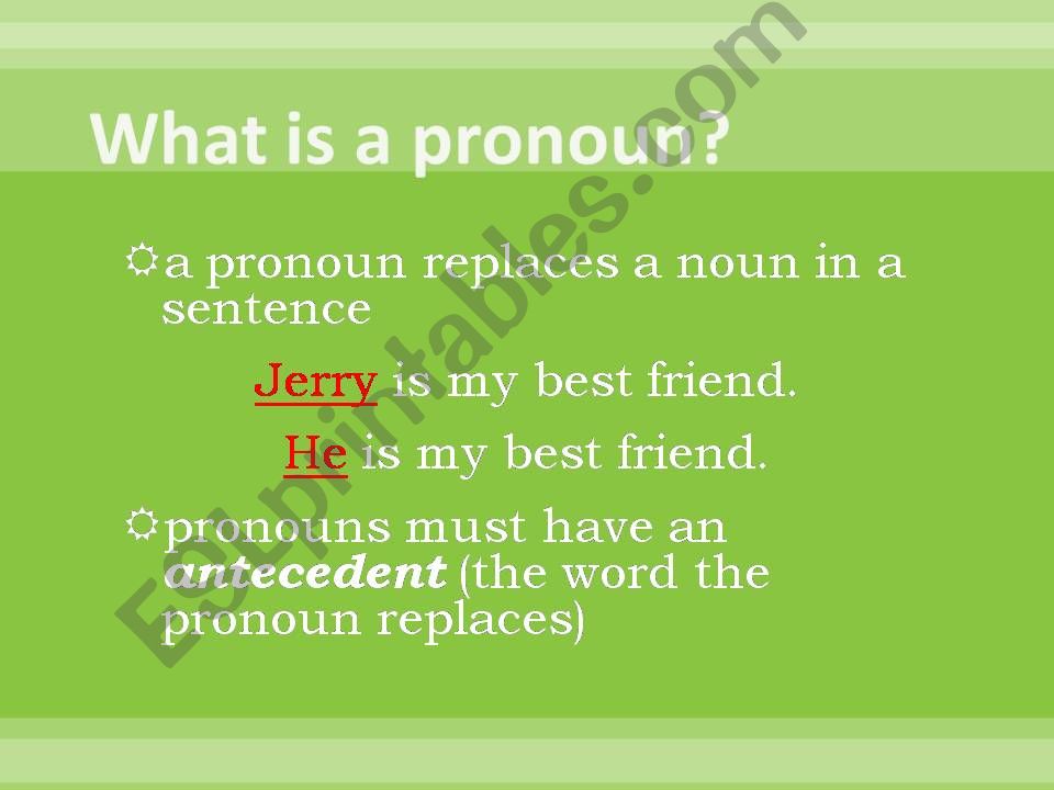 pronouns powerpoint