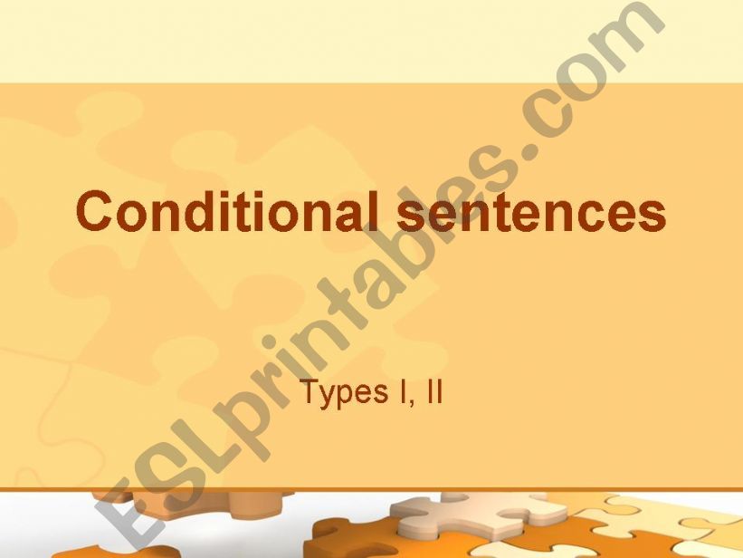 Conditional sentences powerpoint