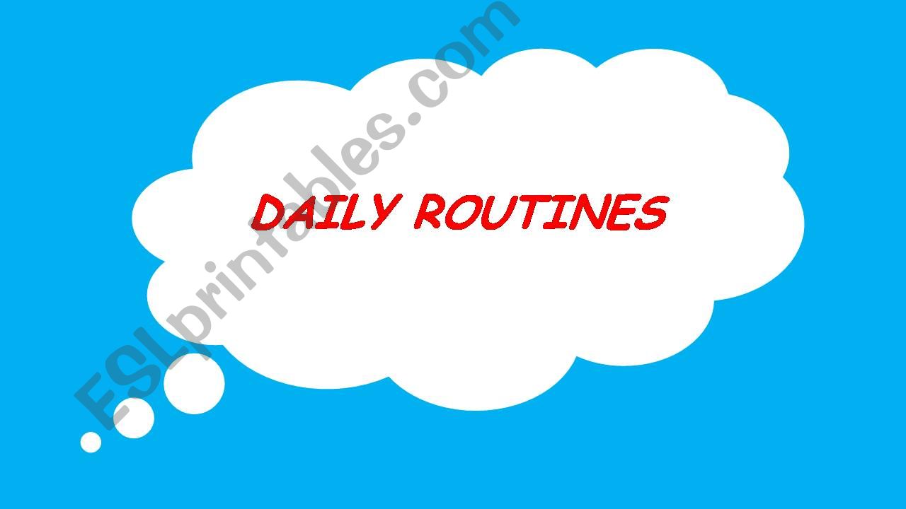 daily routines powerpoint