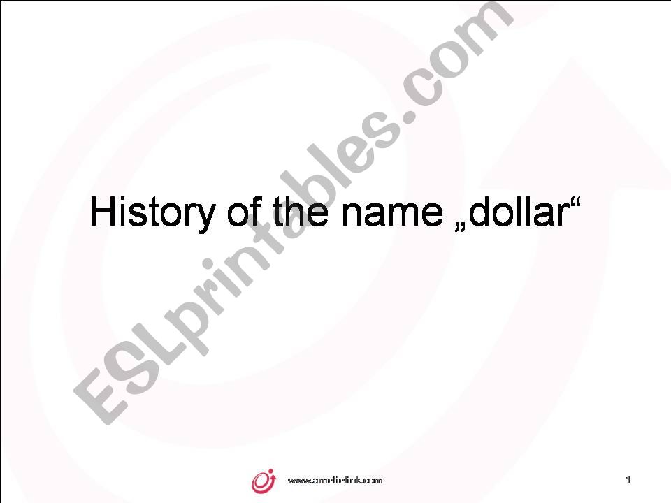 History of the name dollar