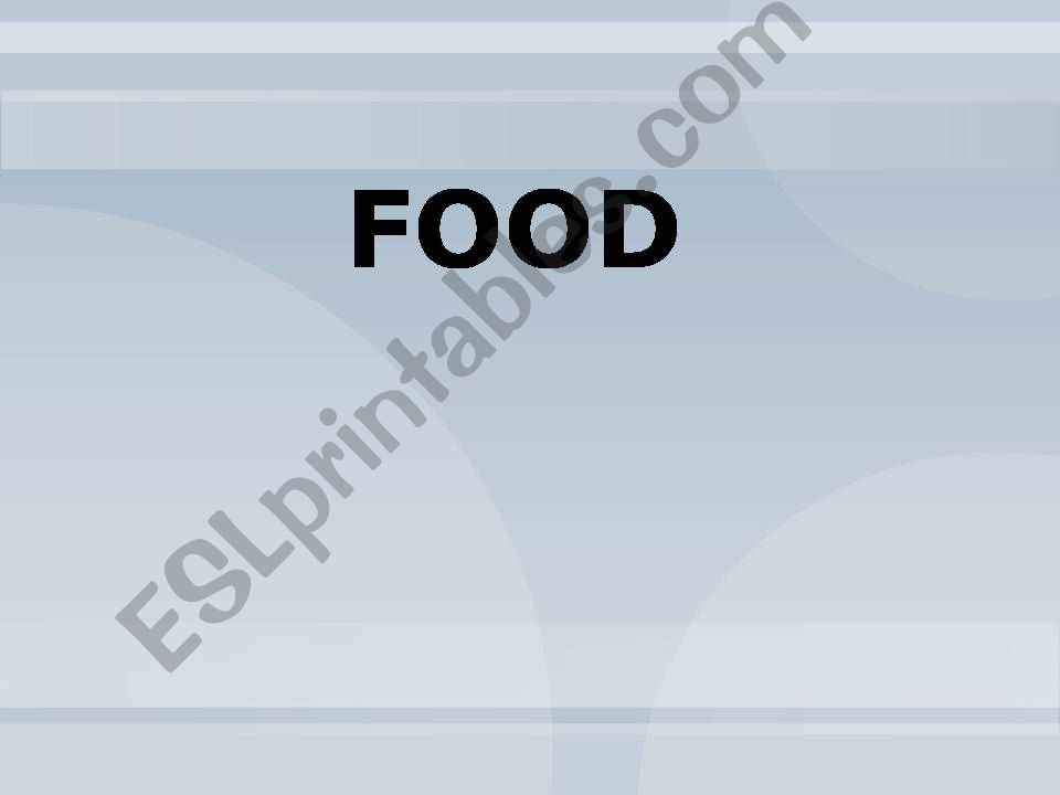 food speaking cards powerpoint