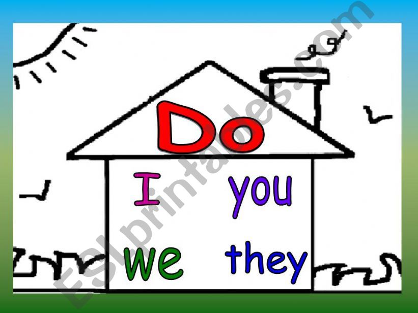 DO - DOES  (HOUSES) powerpoint