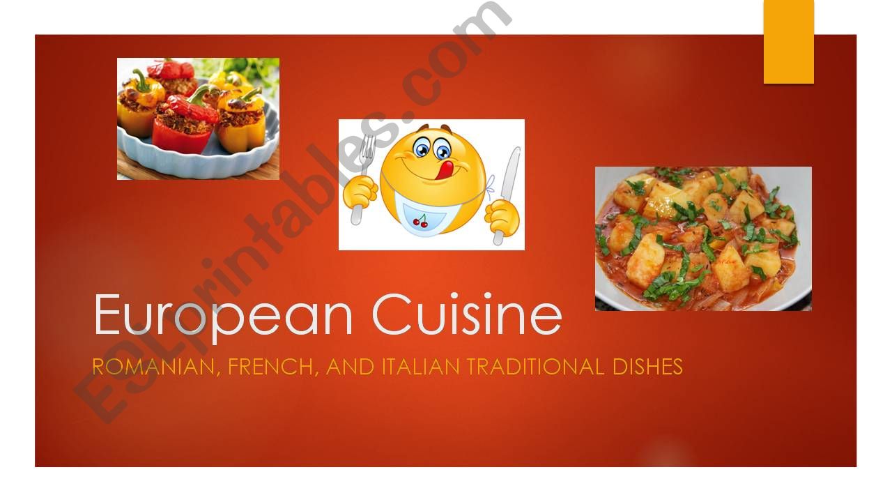European Cuisine powerpoint