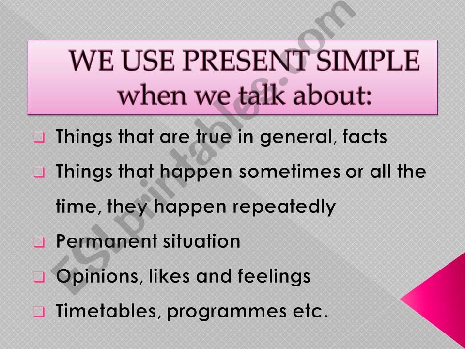 Present Simple powerpoint