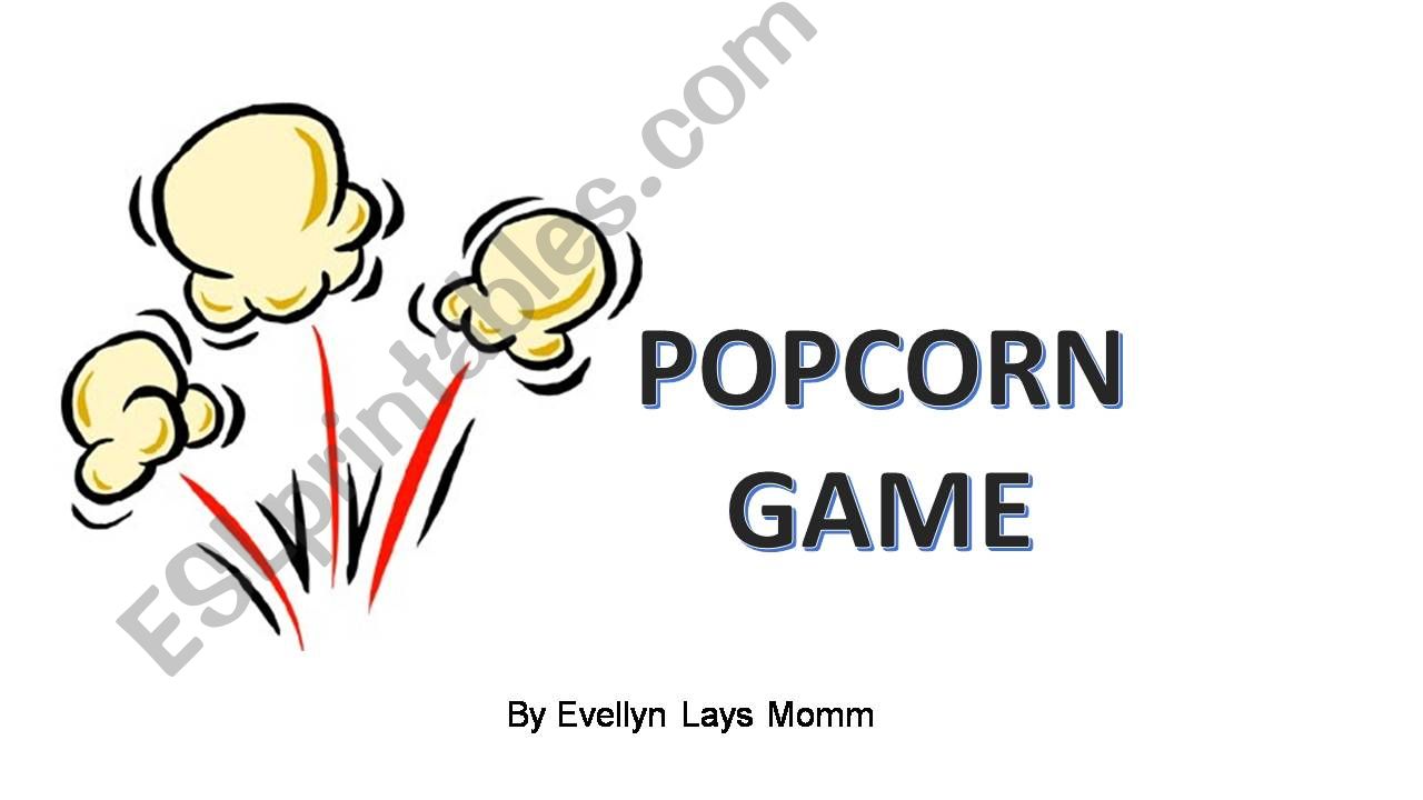 Popcorn game powerpoint