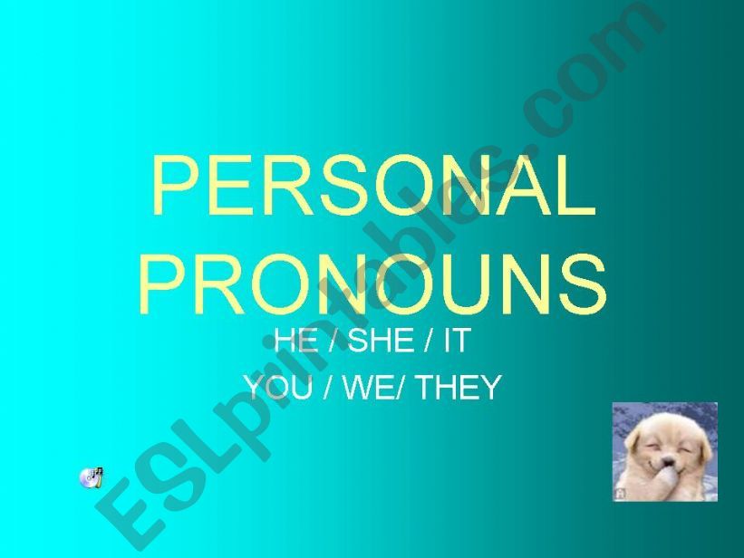 personal pronouns powerpoint