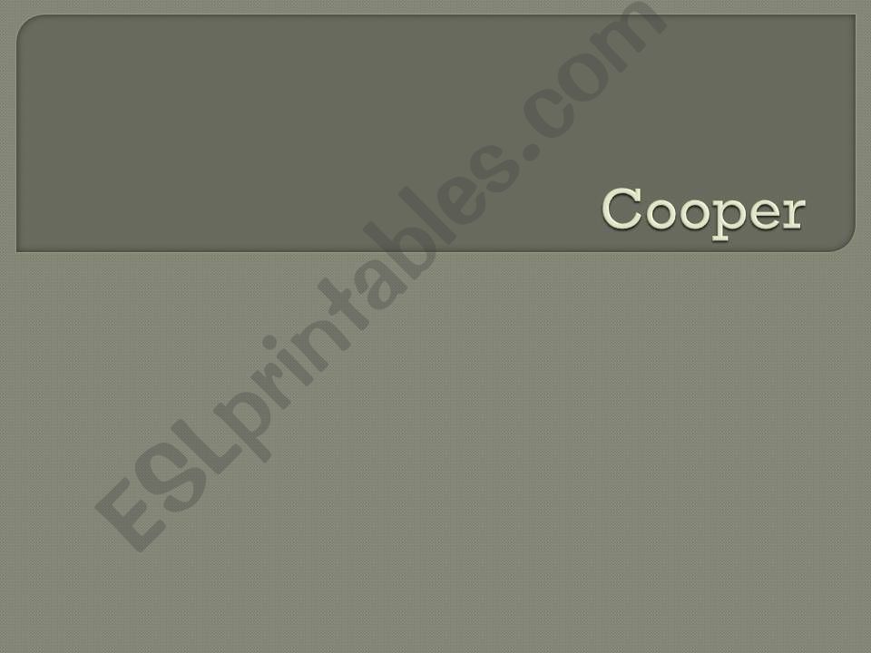Cooper powerpoint
