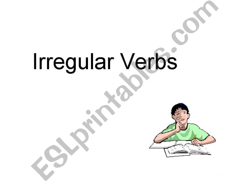 ppt about irregular verbs 1 powerpoint