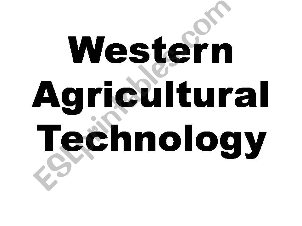 western technology powerpoint
