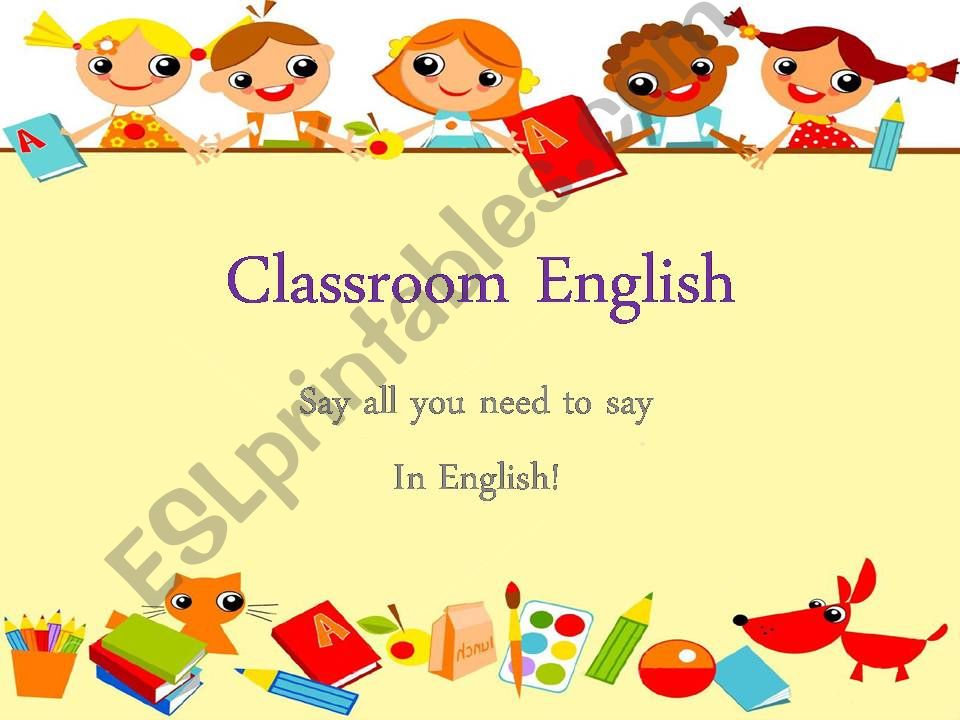 Classroom English powerpoint