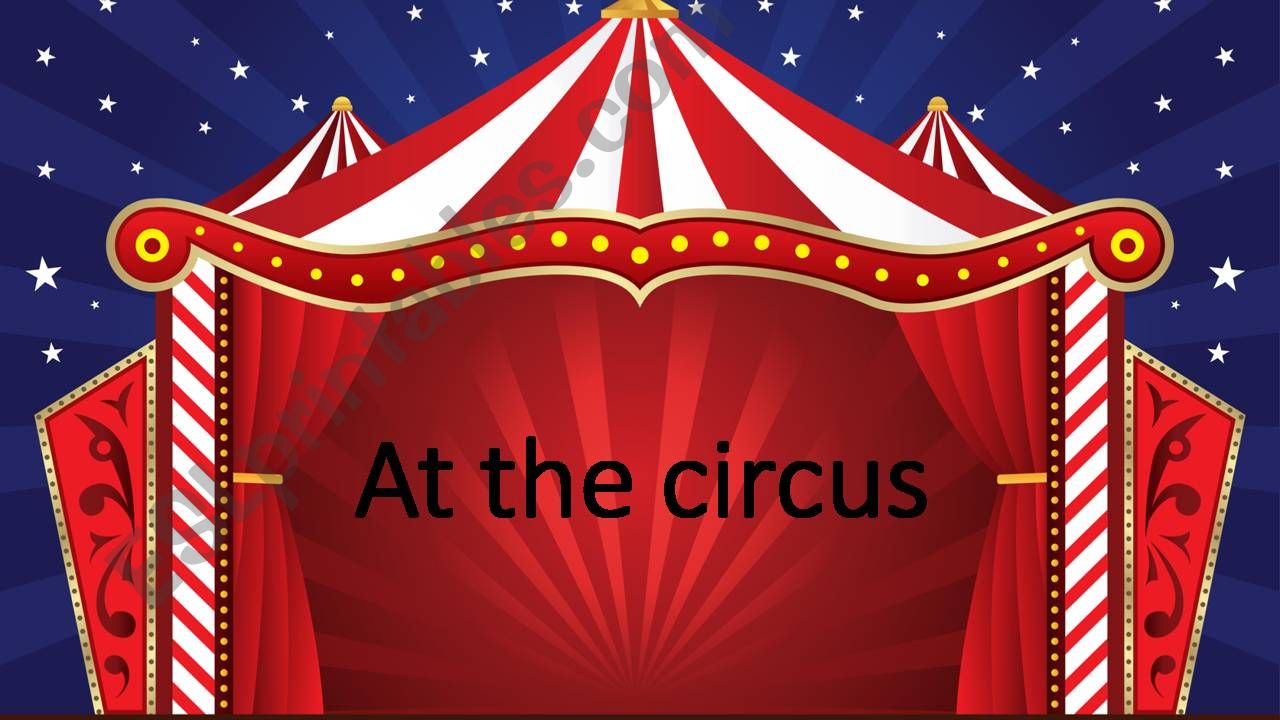 at the circus pictionary powerpoint