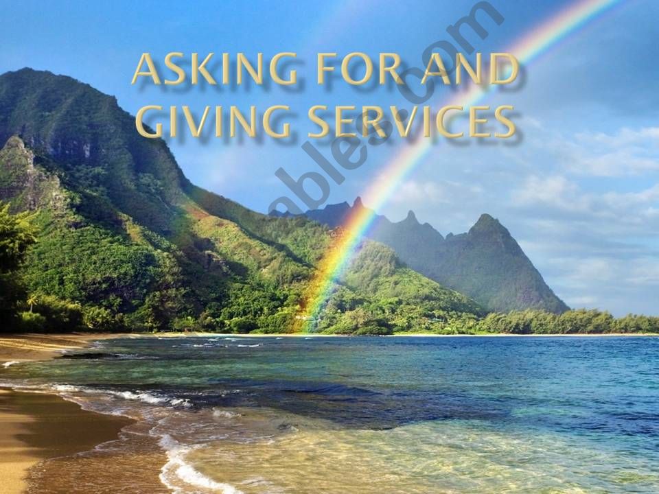 asking and giving service powerpoint