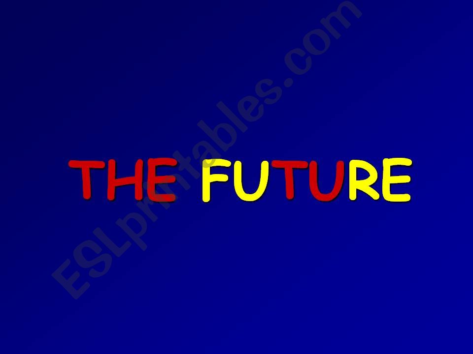 THE SIMPLE FUTURE powerpoint