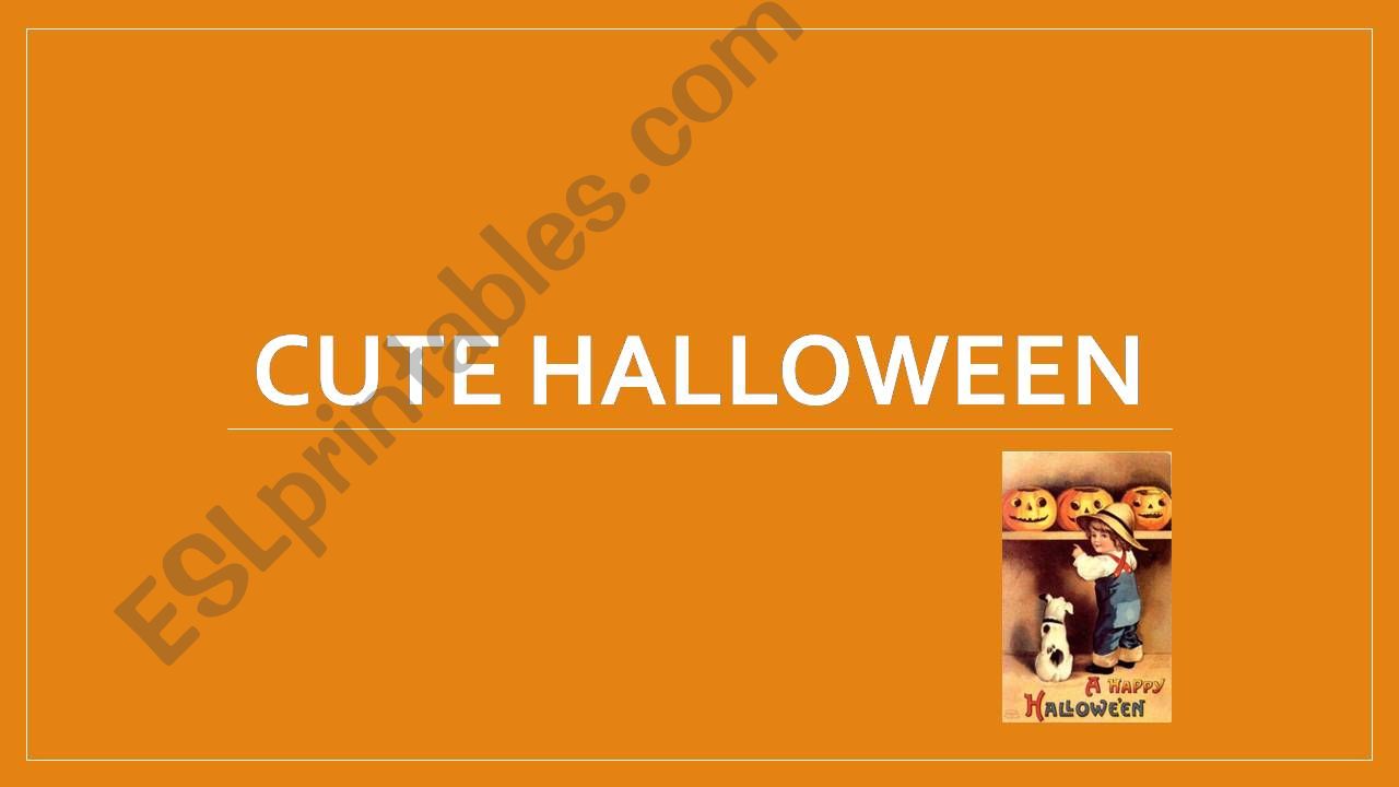 CUTE HALLOWEEN powerpoint