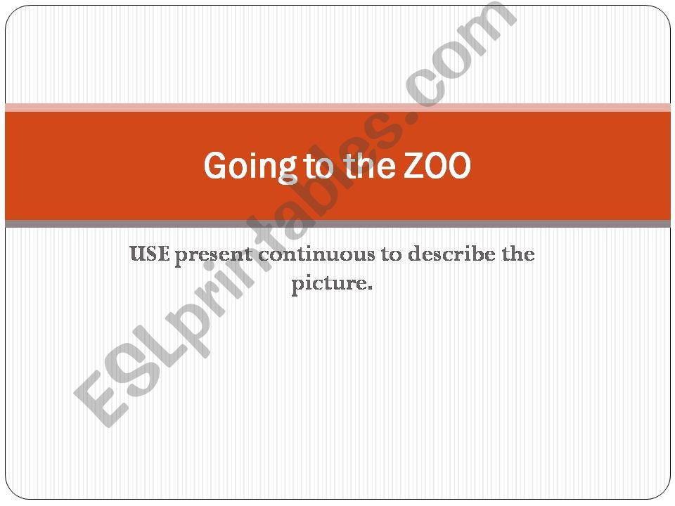 Going to the ZOO powerpoint