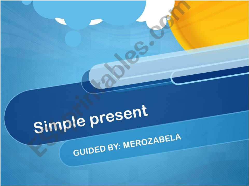 Simple Present powerpoint