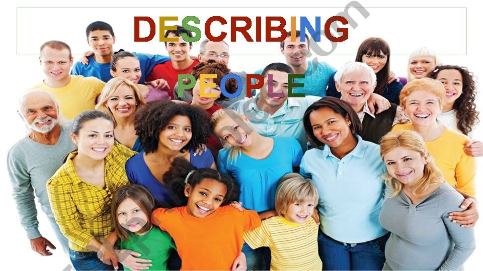 Describing People powerpoint