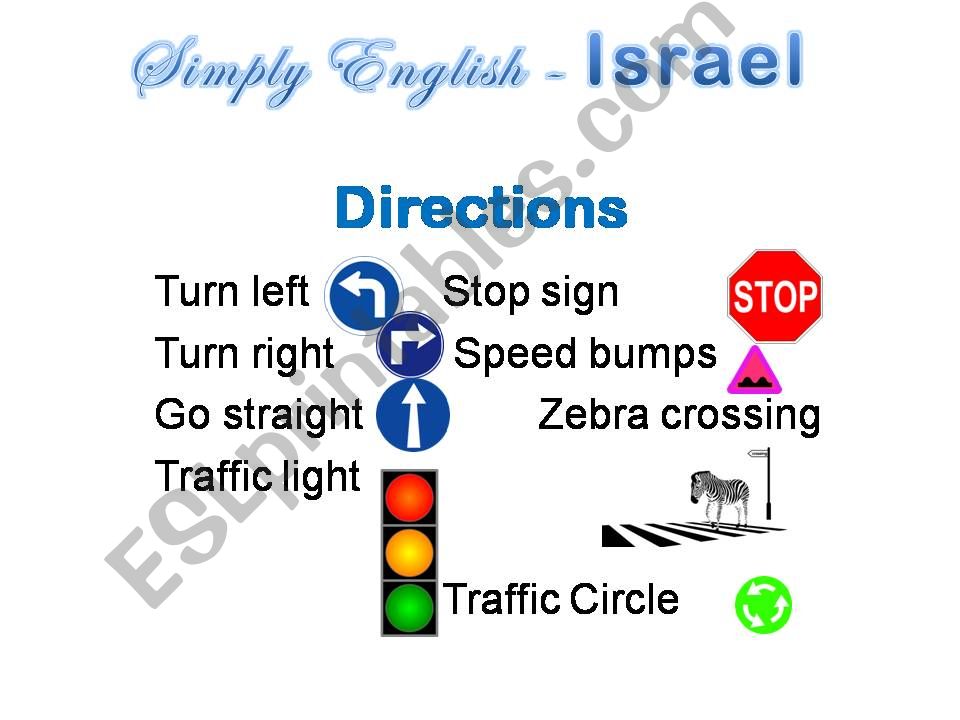 Directions powerpoint