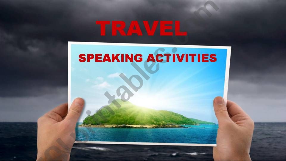 TRAVEL (speaking activities) powerpoint