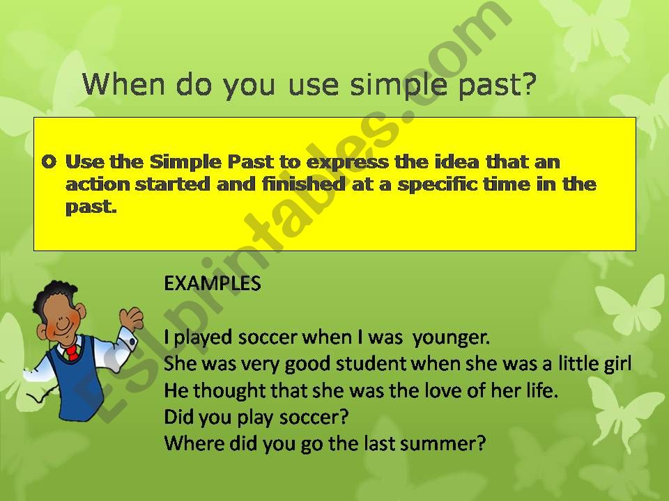 Past simple powerpoint