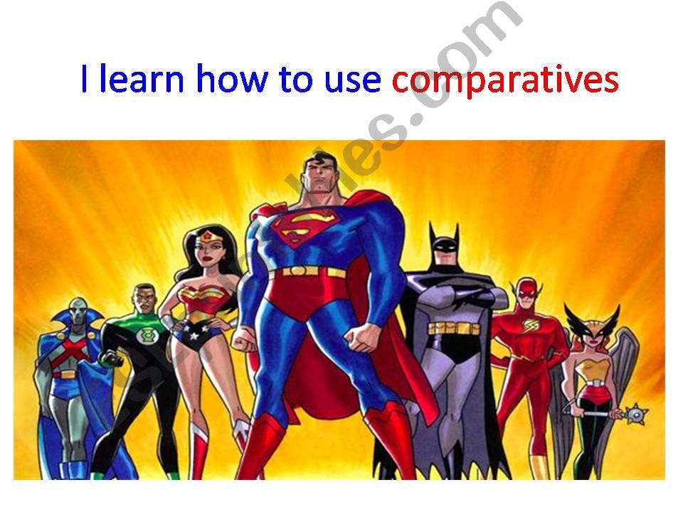 Comparative adjectives powerpoint