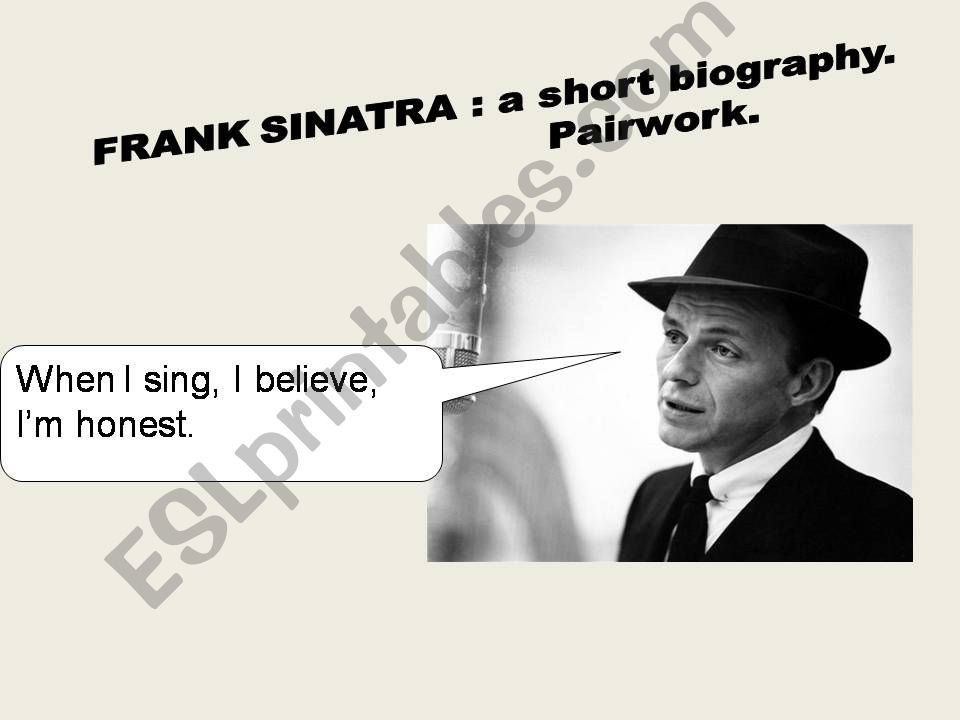 Frank Sinatra powerpoint