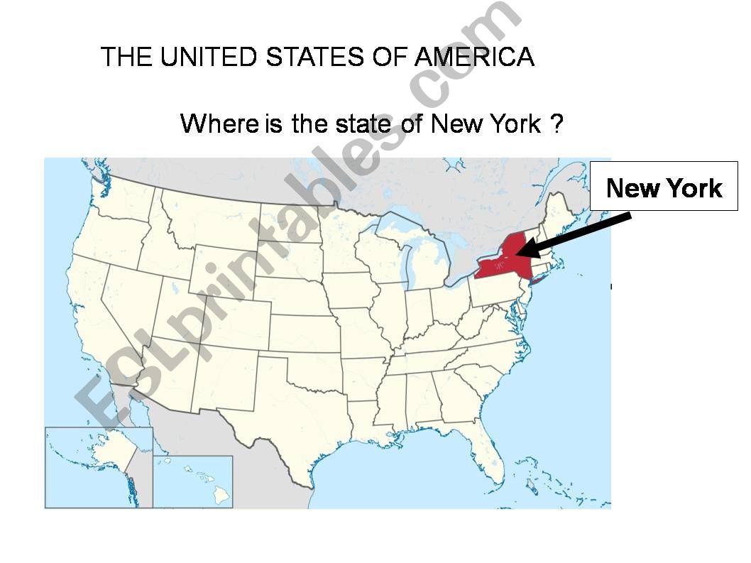 New York and Washington - city and state