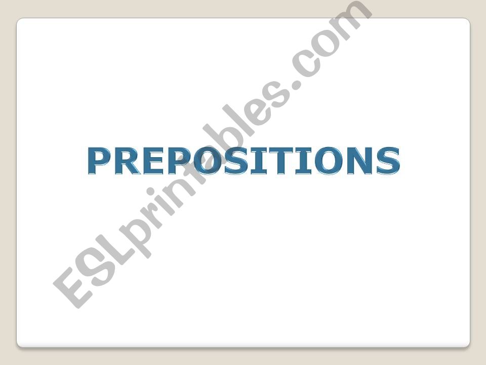 PREPOSITION powerpoint