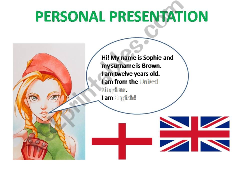 Personal presentation powerpoint