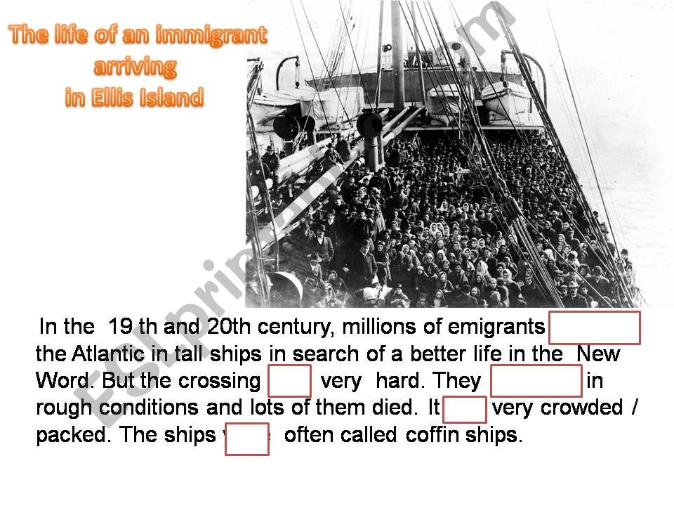 immigrants at Ellis Island powerpoint