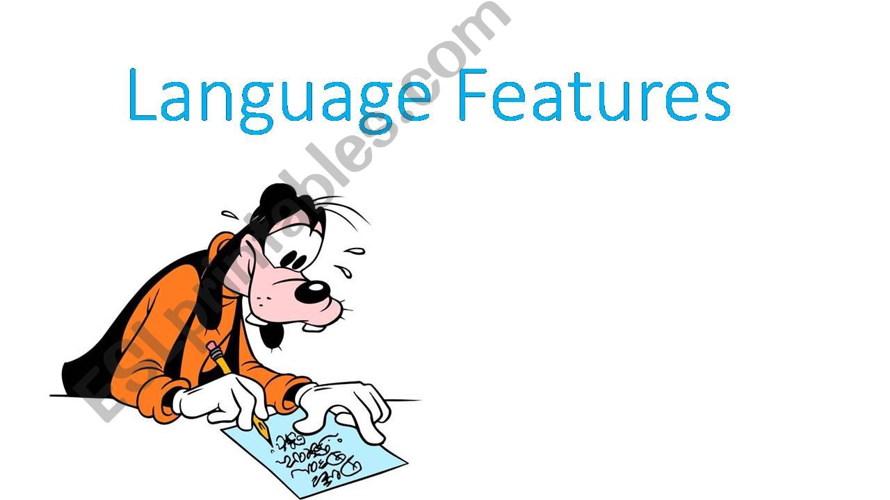 Language Features powerpoint