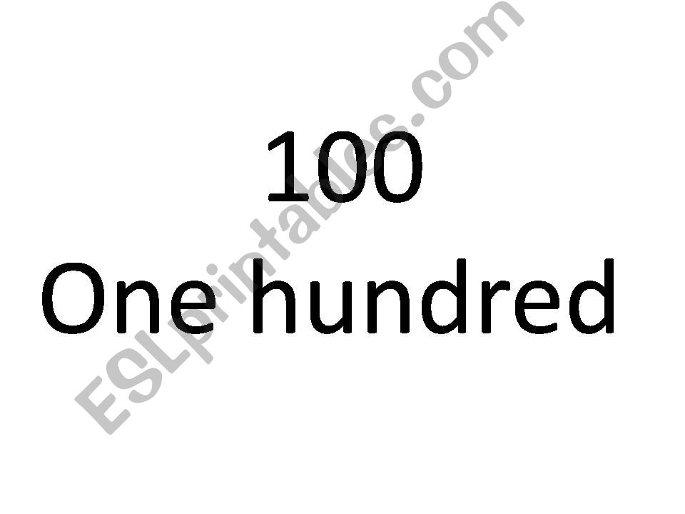 Numbers 100-10,000  powerpoint