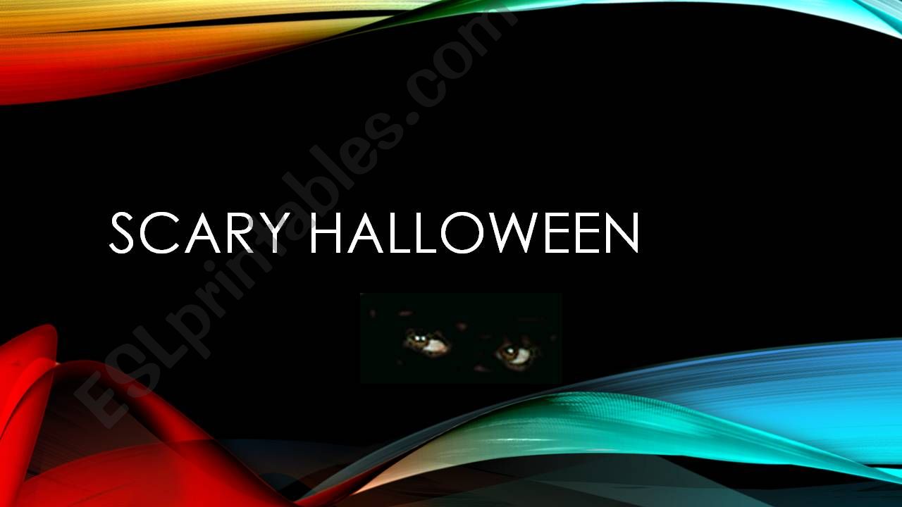 SCARY HALLOWEEN powerpoint