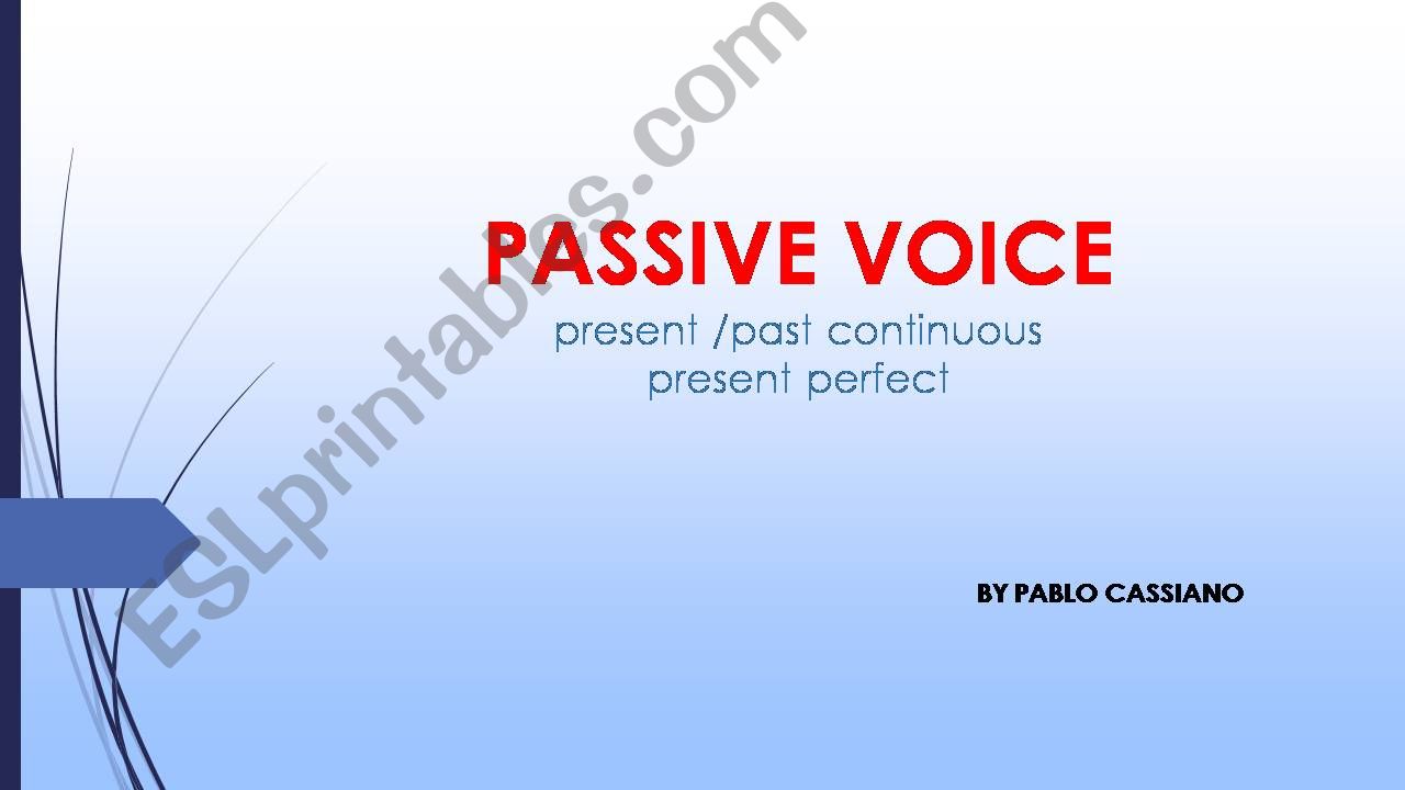 passive voice  powerpoint