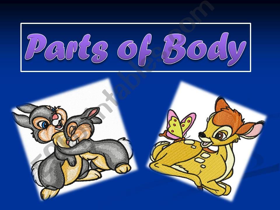 Parts of Body powerpoint