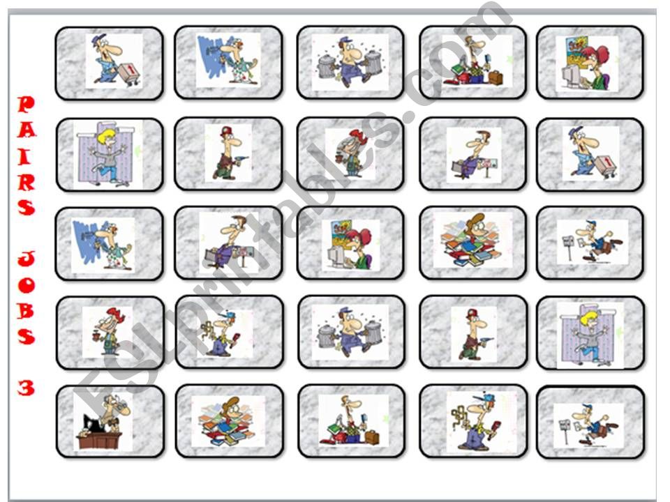 Pairs- Occupations powerpoint