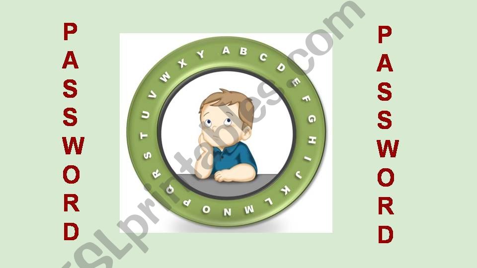 PASSWORD powerpoint
