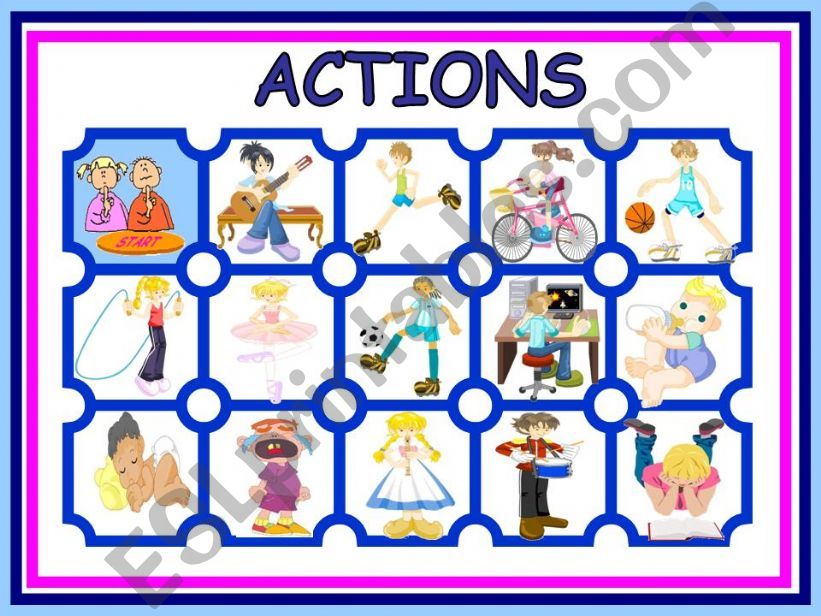 ACTIONS GAME powerpoint