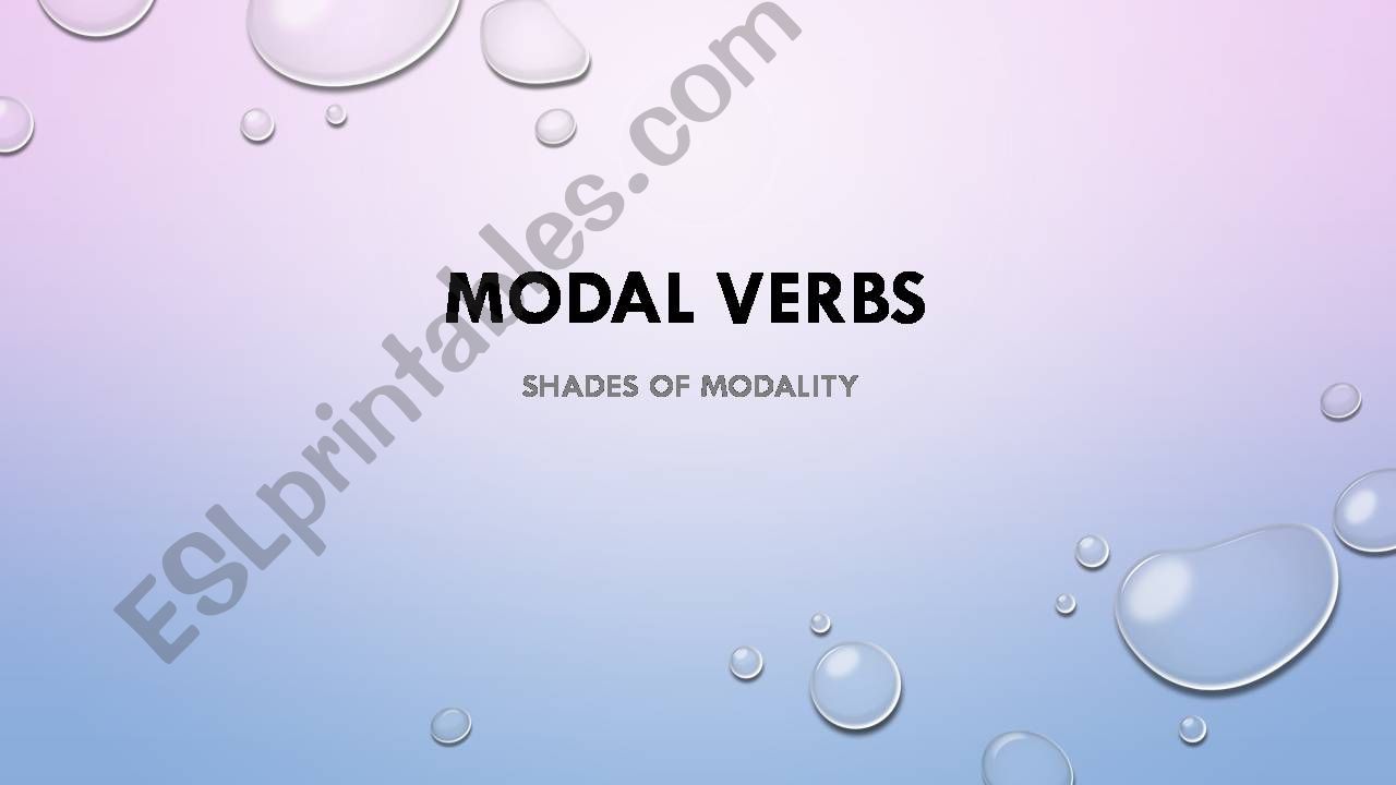 MODAL must - have to powerpoint