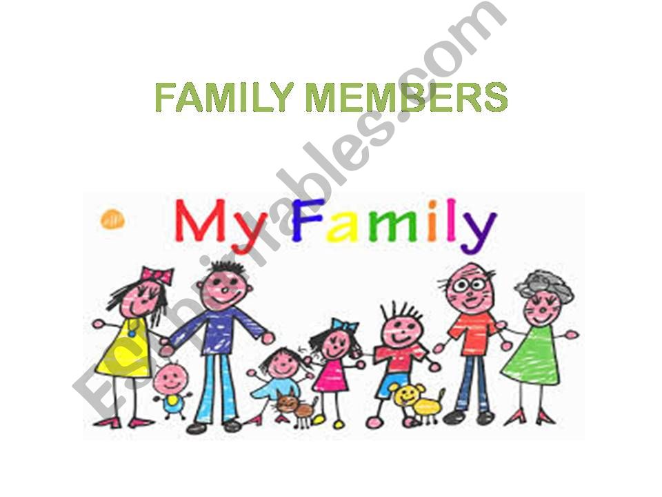 FAMILY MEMBERS powerpoint