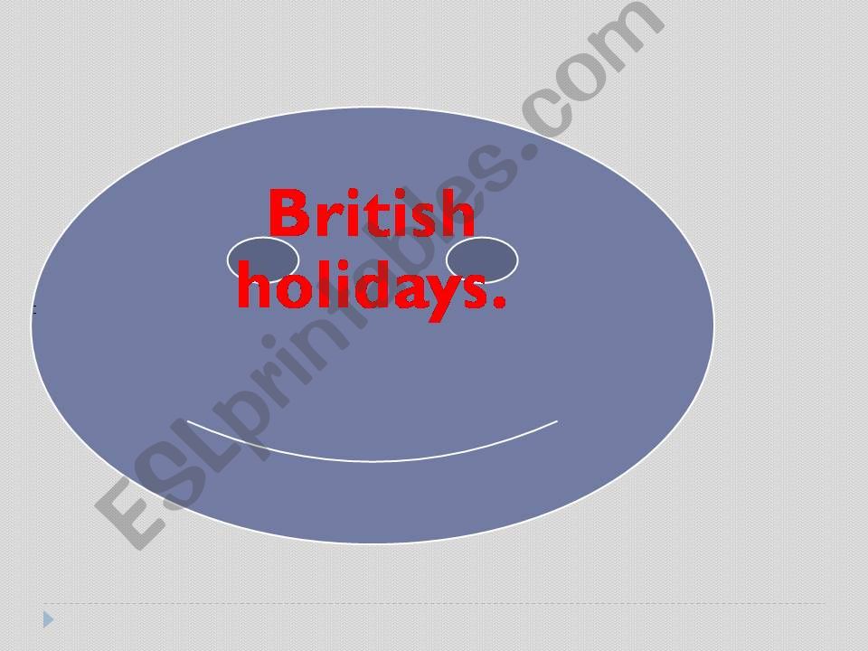 British holidays powerpoint