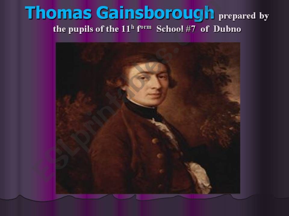 Thomas Gainsborough powerpoint