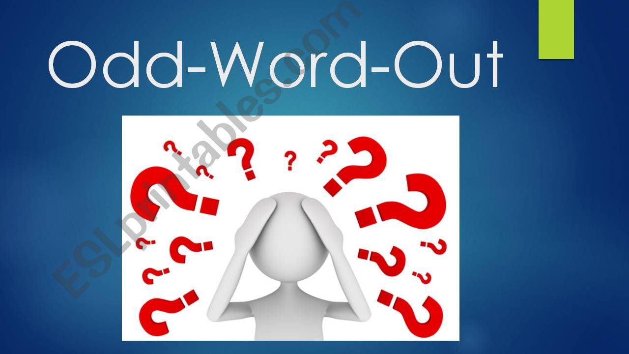Odd-Word-Out powerpoint