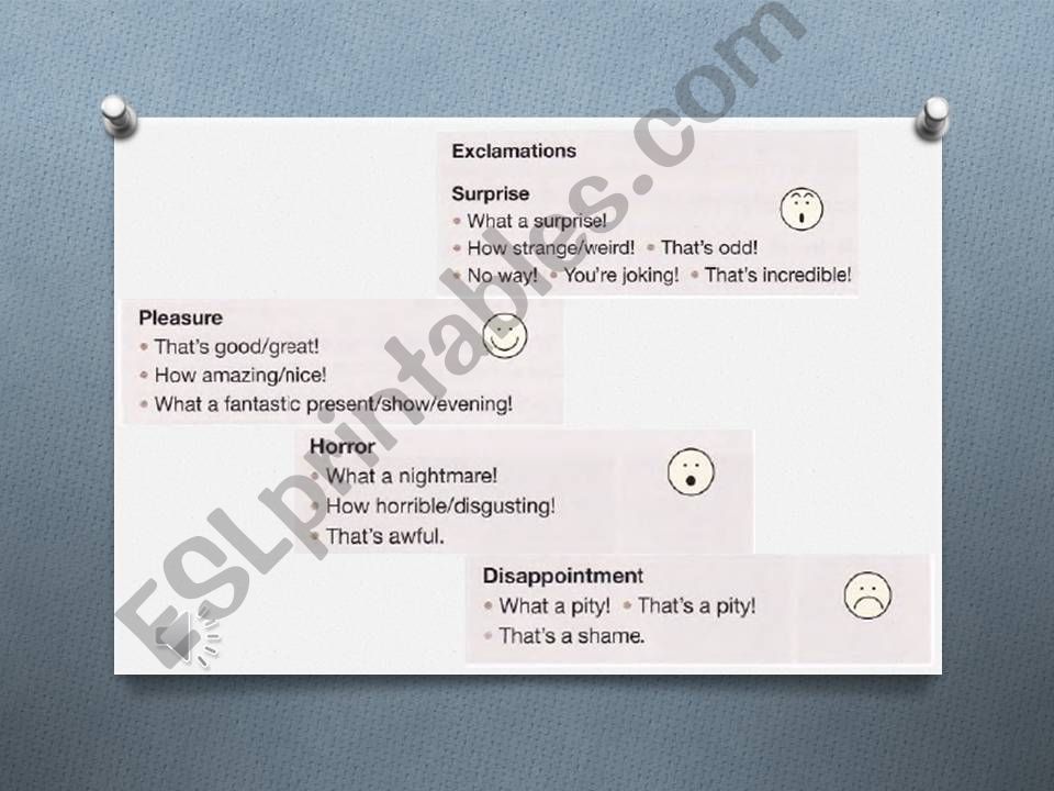 Exclamations powerpoint