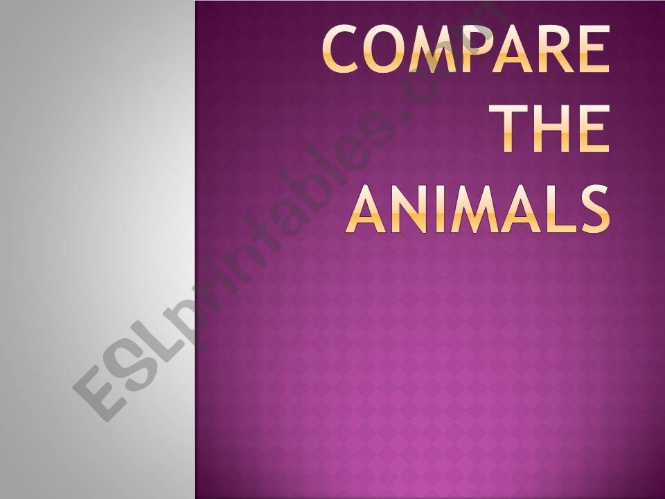 Comparative forms powerpoint