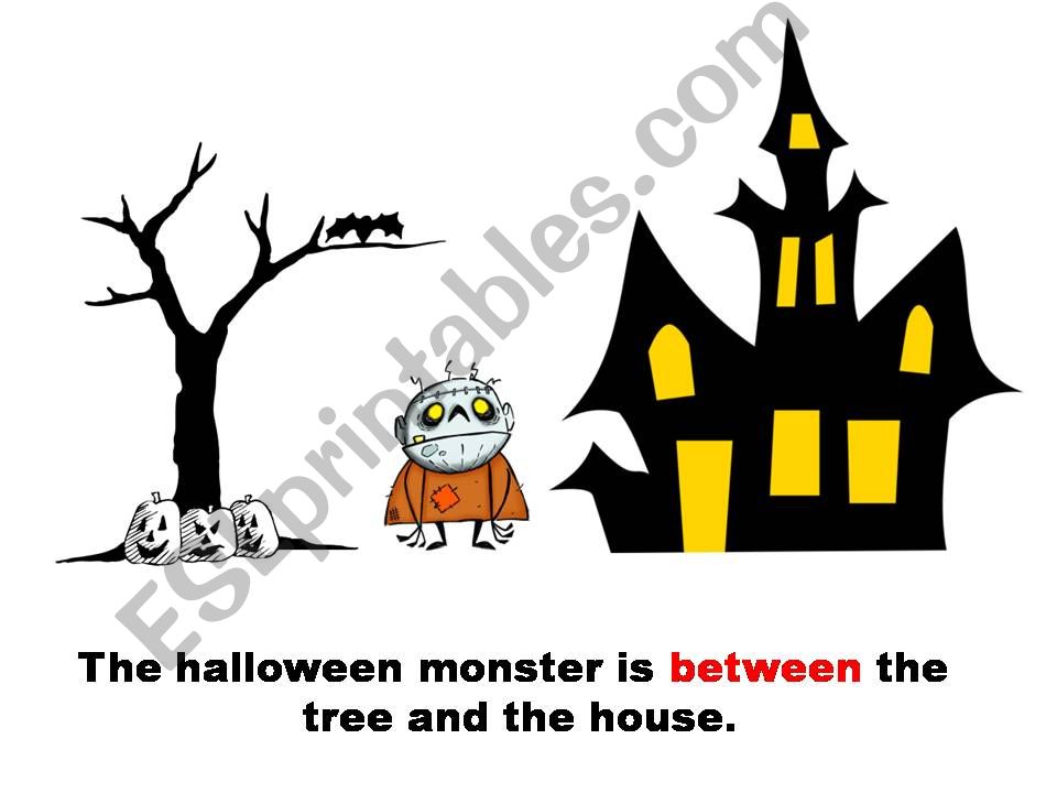 Halloween - Prepositions of Place 