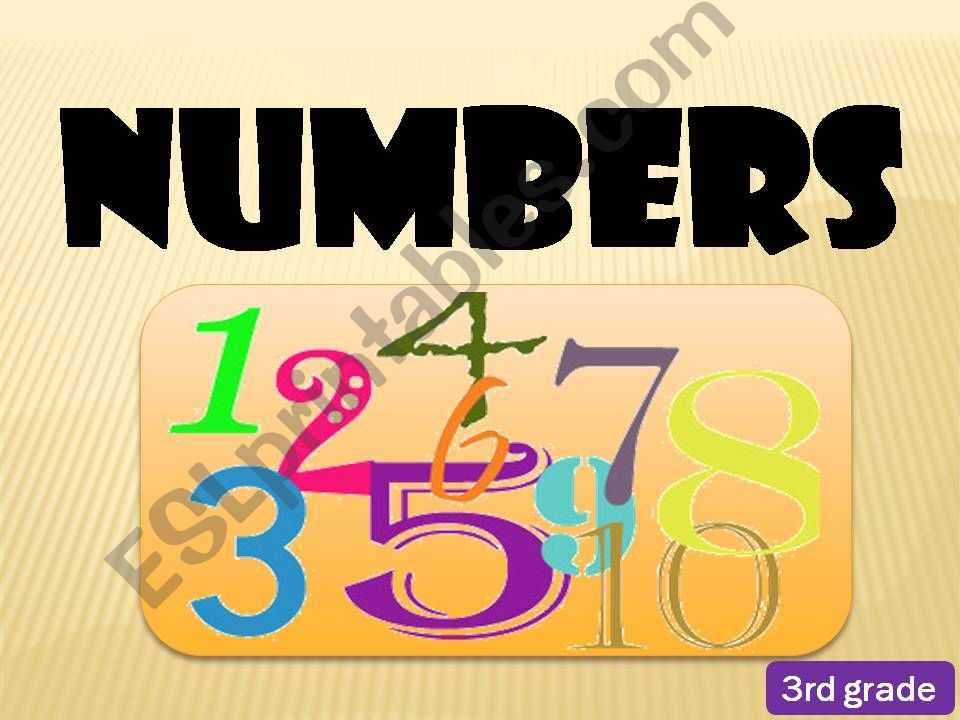 NUMBERS powerpoint