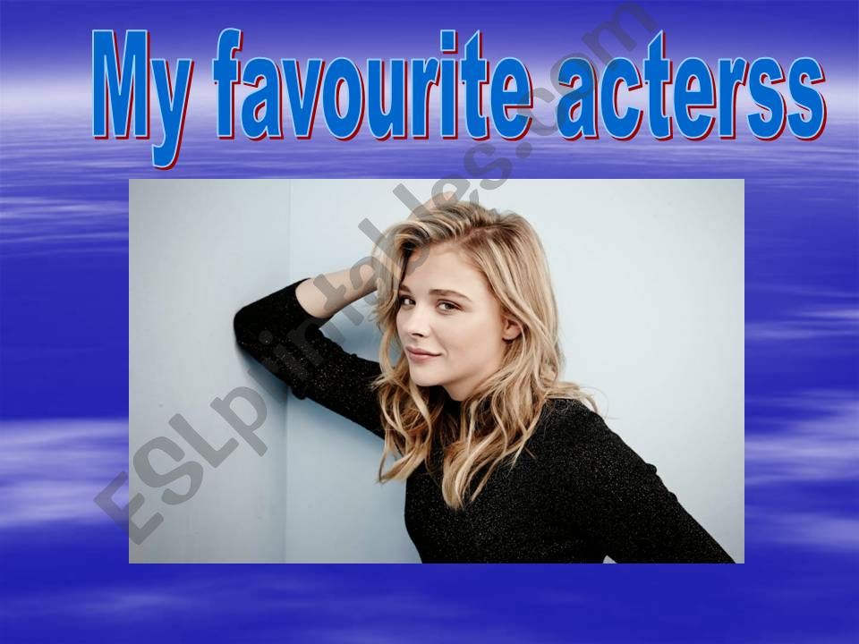 My favorite actress  powerpoint