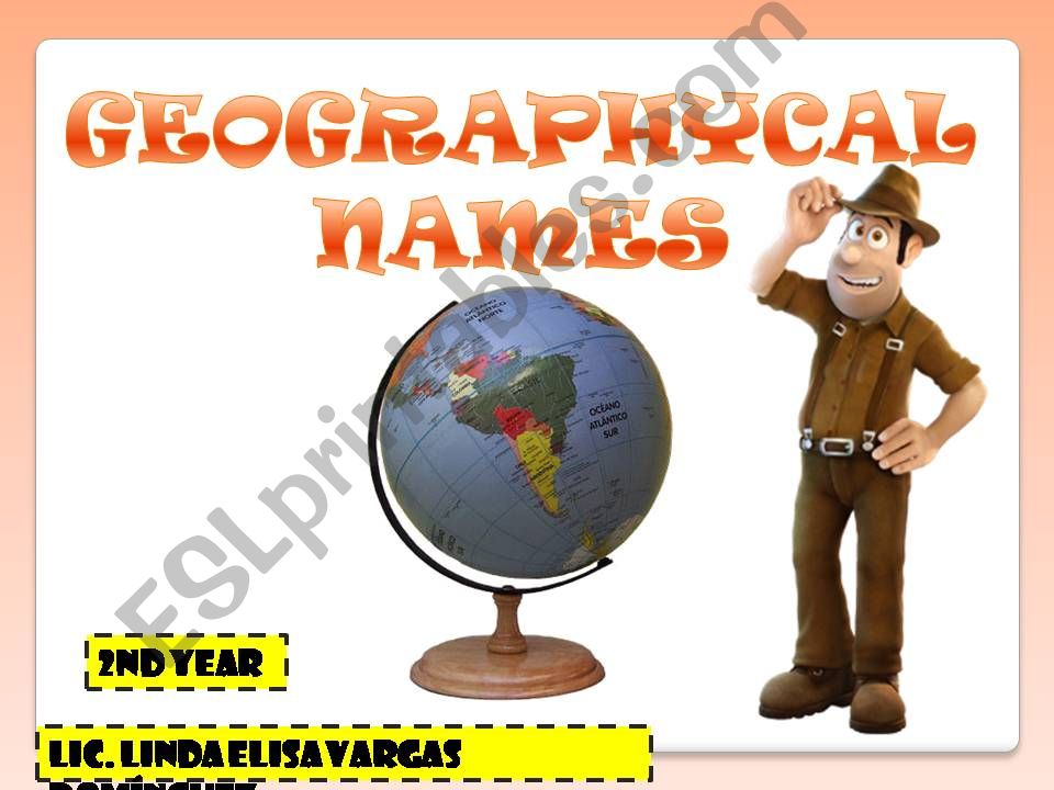 GEOGRAPHICAL PLACES powerpoint
